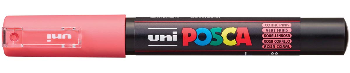 Uni POSCA paintmarker PC-1MC, 0,7 - 1 mm, koraalrood