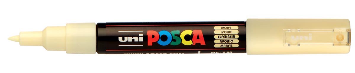 Uni POSCA paintmarker PC-1MC, 0,7 - 1 mm, ivoor