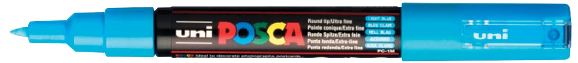 Uni POSCA paintmarker PC-1MC, 0,7 - 1 mm, lichtblauw afbeelding
