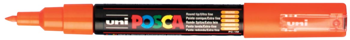Uni POSCA paintmarker PC-1MC, 0,7 - 1 mm, oranje afbeelding