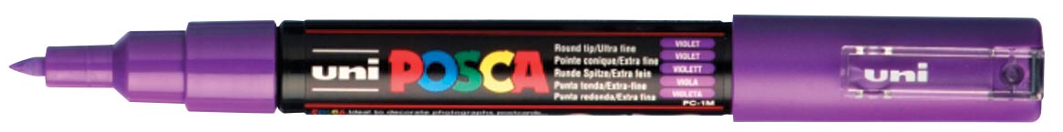 Uni POSCA paintmarker PC-1MC, 0,7 - 1 mm, paars afbeelding