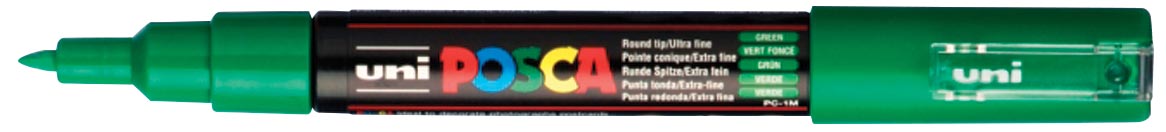 Uni POSCA paintmarker PC-1MC, 0,7 - 1 mm, groen afbeelding