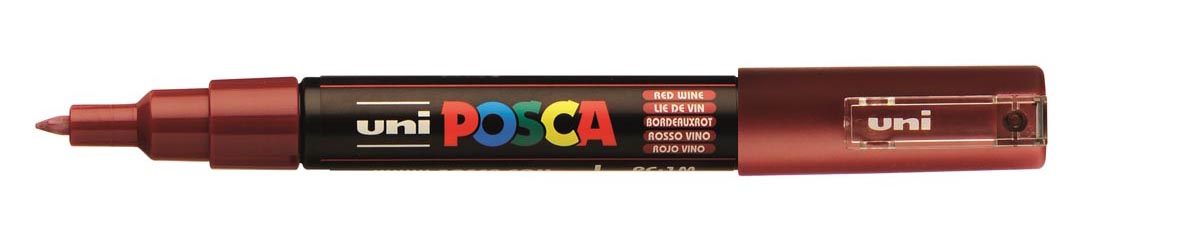 Uni POSCA paintmarker PC-1MC, 0,7 - 1 mm, wijnrood