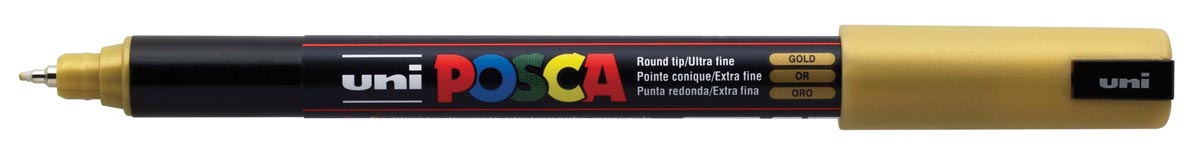 Uni POSCA paintmarker PC-1MR, 0,7 mm, goud afbeelding