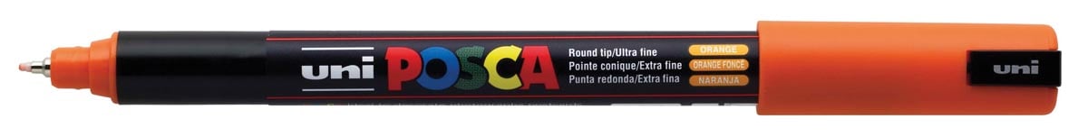 Uni POSCA paintmarker PC-1MR, 0,7 mm, donkeroranje afbeelding