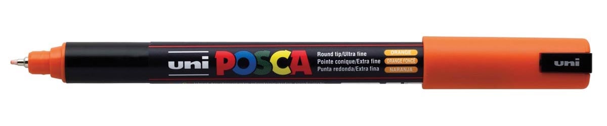 Uni POSCA paintmarker PC-1MR, 0,7 mm, donkeroranje