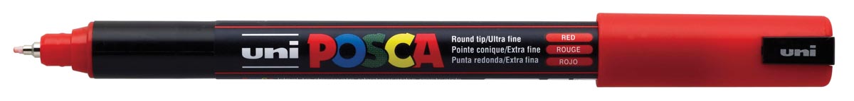 Uni POSCA paintmarker PC-1MR, 0,7 mm, rood afbeelding