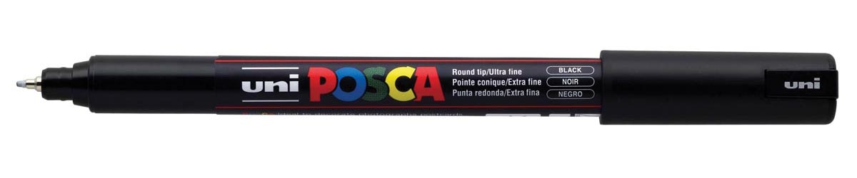 Uni POSCA paintmarker PC-1MR, 0,7 mm, zwart