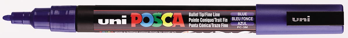 Uni POSCA paintmarker PC-3M, 1,5 mm, donkerblauw afbeelding
