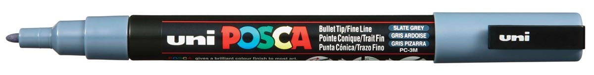Uni POSCA paintmarker PC-3M, 1,5 mm, arduingrijs afbeelding