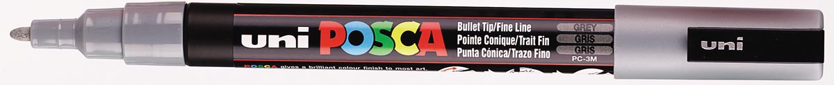 Uni POSCA paintmarker PC-3M, 1,5 mm, grijs afbeelding