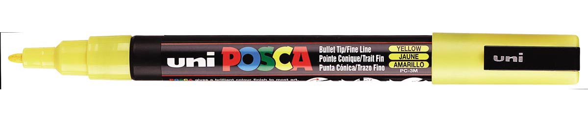 Uni POSCA paintmarker PC-3M, 1,5 mm, geel