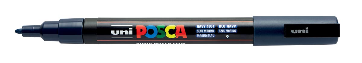 Uni POSCA paintmarker PC-3M, 1,5 mm, marine blauw afbeelding