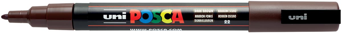 Uni POSCA paintmarker PC-3M, 1,5 mm, donkerbruin afbeelding