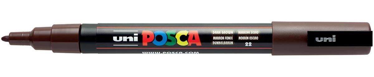 Uni POSCA paintmarker PC-3M, 1,5 mm, donkerbruin
