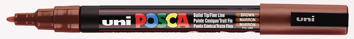 Uni POSCA paintmarker PC-3M, 1,5 mm, bruin afbeelding
