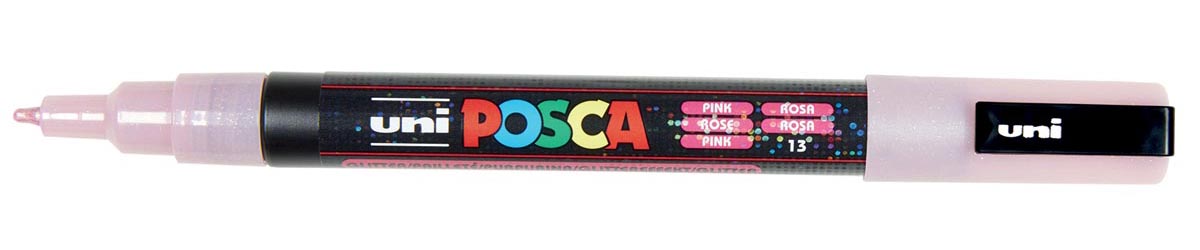 Uni POSCA paintmarker PC-3ML, 1,5 mm, glitter, roze