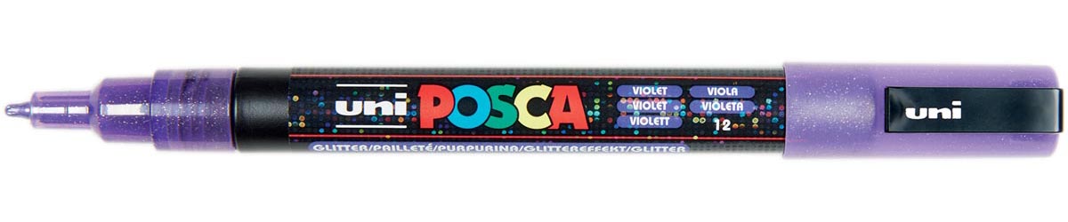 Uni POSCA paintmarker PC-3ML, 1,5 mm, glitter, violet