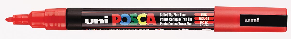 Uni POSCA paintmarker PC-3M, 1,5 mm, rood afbeelding