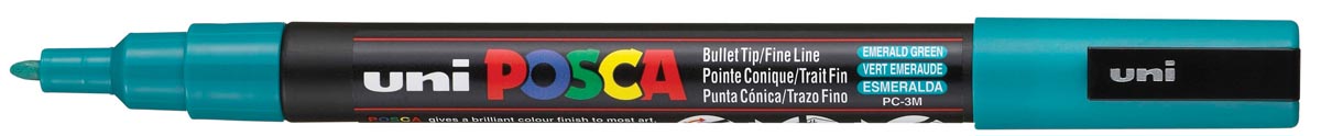 Uni POSCA paintmarker PC-3M, 1,5 mm, smaragdgroen afbeelding