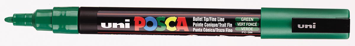 Uni POSCA paintmarker PC-3M, 1,5 mm, donkergroen afbeelding