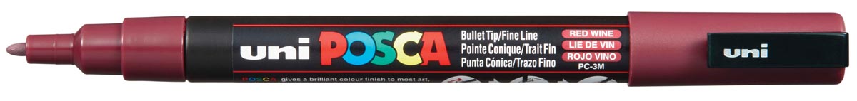 Uni POSCA paintmarker PC-3M, 1,5 mm, wijnrood afbeelding