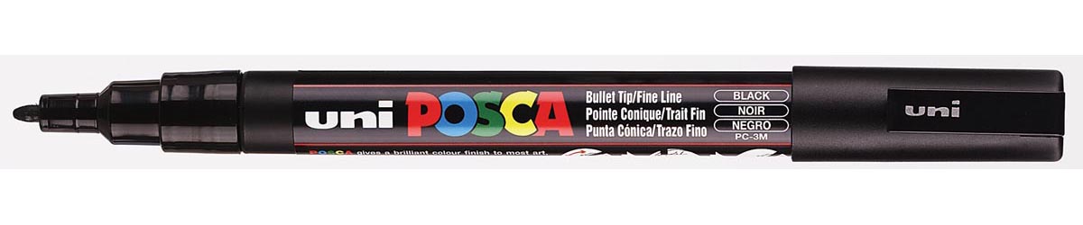 Uni POSCA paintmarker PC-3M, 1,5 mm, zwart