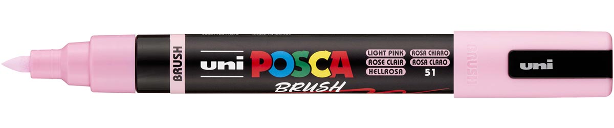 Uni Posca paintmarker PC-5BR, 1 - 4 mm, penseel punt, lichtroze