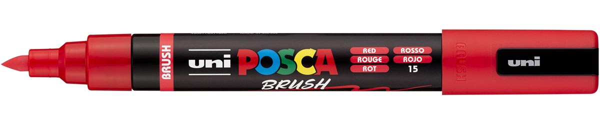 Uni Posca paintmarker PC-5BR, 1 - 4 mm, penseel punt, rood