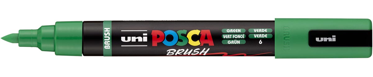 Uni Posca paintmarker PC-5BR, 1 - 4 mm, penseel punt, donkergroen