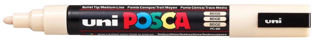 Uni POSCA paintmarker PC-5M, 1,8 - 2,5 mm, beige afbeelding
