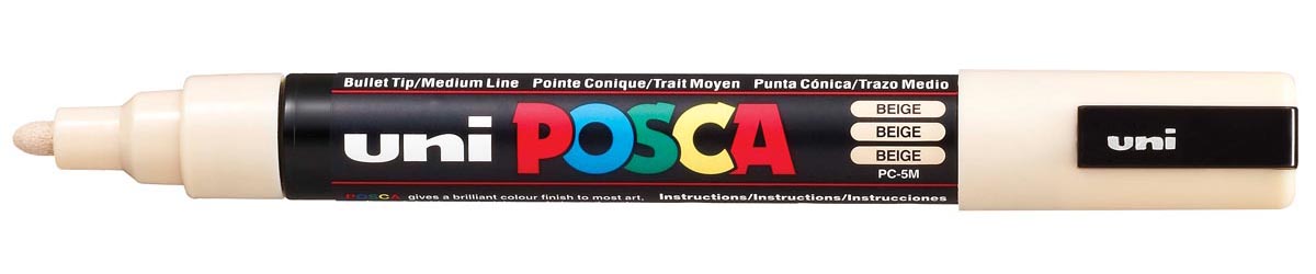 Uni POSCA paintmarker PC-5M, 1,8 - 2,5 mm, beige