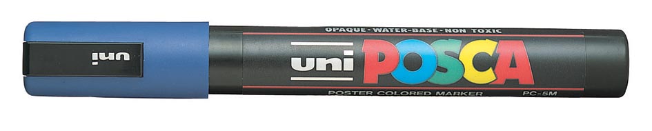 Uni POSCA paintmarker PC-5M, 1,8 - 2,5 mm, donkerblauw afbeelding