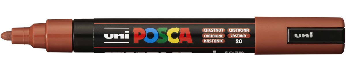 Uni Posca paintmarker PC-5M, 1,8 - 2,5 mm, ronde punt, kastanje