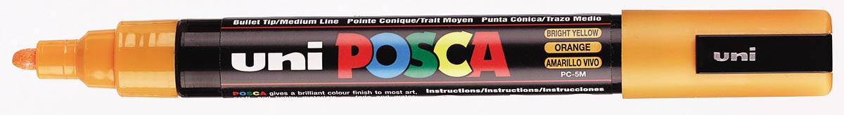 Uni POSCA paintmarker PC-5M, 1,8 - 2,5 mm, lichtoranje afbeelding