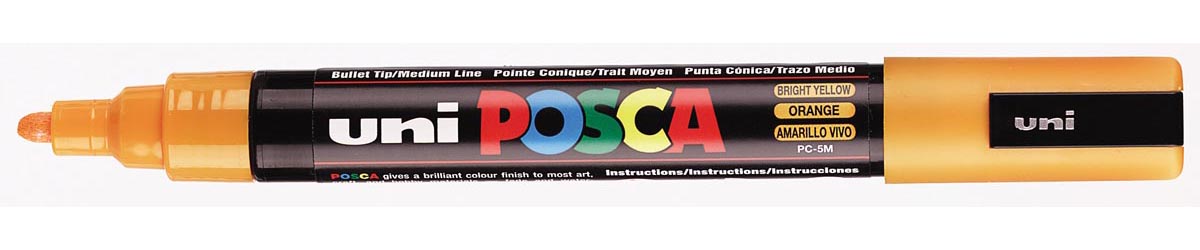 Uni POSCA paintmarker PC-5M, 1,8 - 2,5 mm, lichtoranje