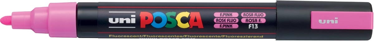 Uni POSCA paintmarker PC-5M, 1,8 - 2,5 mm, fluo roze afbeelding