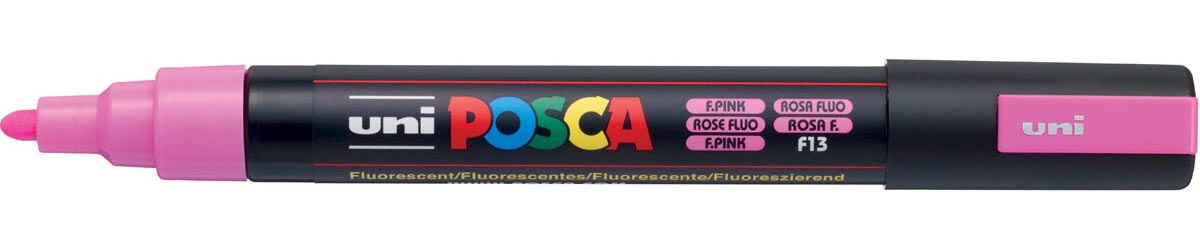 Uni POSCA paintmarker PC-5M, 1,8 - 2,5 mm, fluo roze
