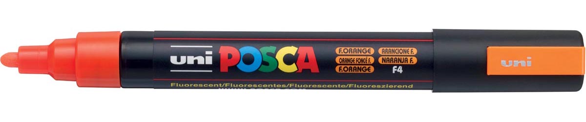 Uni POSCA paintmarker PC-5M, 1,8 - 2,5 mm, fluo oranje