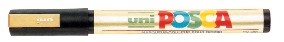 Uni POSCA paintmarker PC-5M, 1,8 - 2,5 mm, goud afbeelding