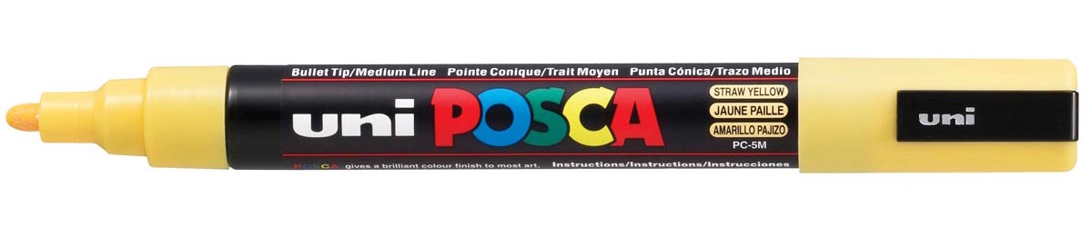 Uni POSCA paintmarker PC-5M, 1,8 - 2,5 mm, strogeel