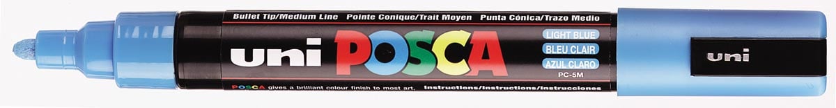 Uni POSCA paintmarker PC-5M, 1,8 - 2,5 mm, lichtblauw afbeelding