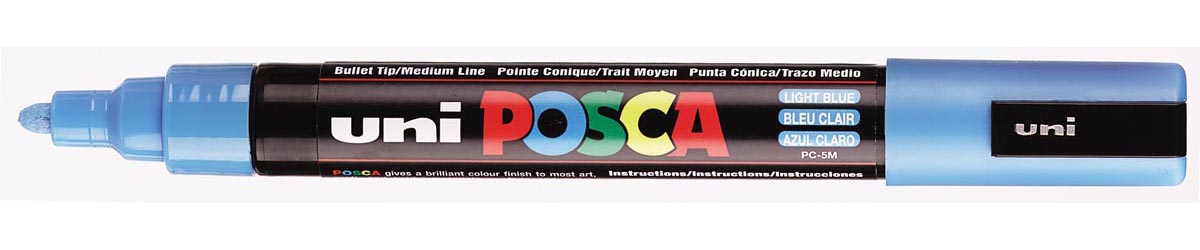 Uni POSCA paintmarker PC-5M, 1,8 - 2,5 mm, lichtblauw