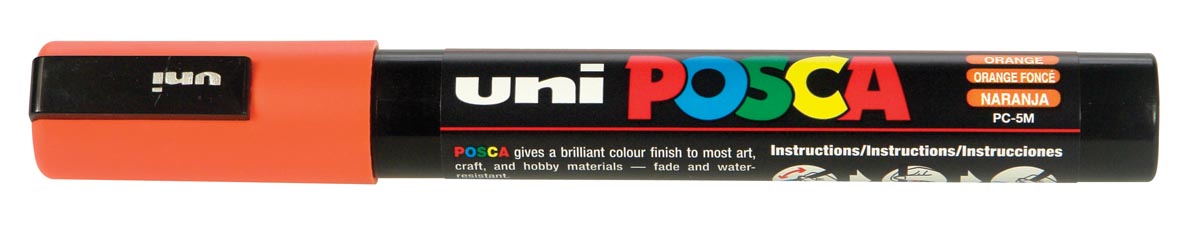 uni-ball Paint Marker op waterbasis Posca PC-5M donkeroranje uni-ball Paint Marker op waterbasis Posca PC-5M donkeroranje