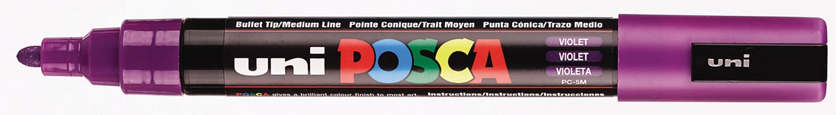 Uni POSCA paintmarker PC-5M, 1,8 - 2,5 mm, paars afbeelding