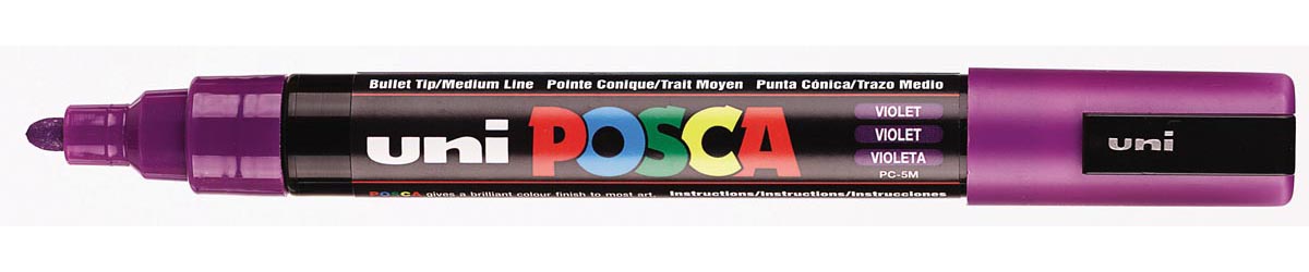 Uni POSCA paintmarker PC-5M, 1,8 - 2,5 mm, paars