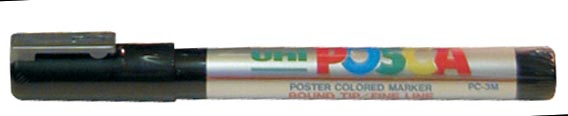Uni POSCA paintmarker PC-5M, 1,8 - 2,5 mm, zilver afbeelding