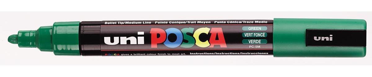 Uni POSCA paintmarker PC-5M, 1,8 - 2,5 mm, donkergroen