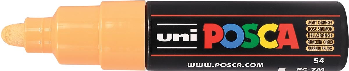 Uni POSCA paintmarker PC-7M, 4,5 - 5,5 mm, zalmroze afbeelding