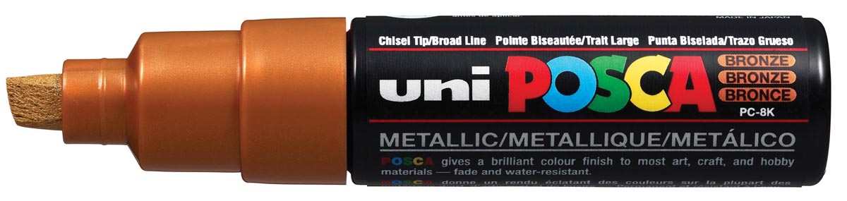 Uni POSCA paintmarker PC-8K, 8 mm, brons afbeelding